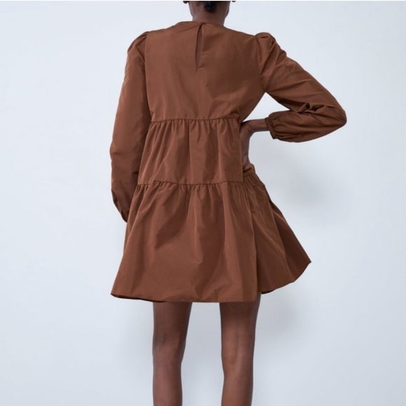 NWT Zara VOLUMINOUS TAFFETA DRESS - Picture 4 of 7